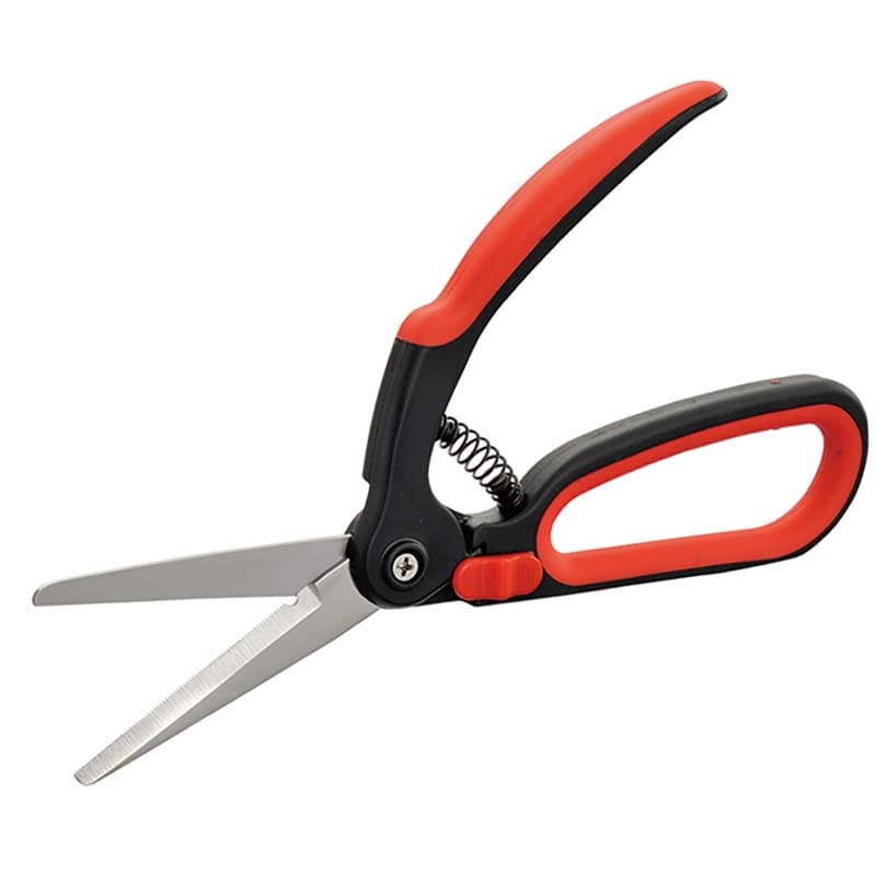 HE022 180° Swivel Grass Shear Polished Stainless Steel Blade Nylon+TPR Handle 9" | Sunwell Tools