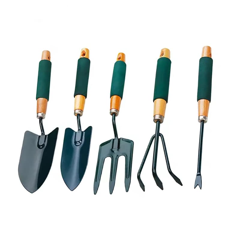 K403 Garden Hand Tool Set High-Carbon Steel Trowel Cultivator Pruner Wood Handle | Sunwell Tools
