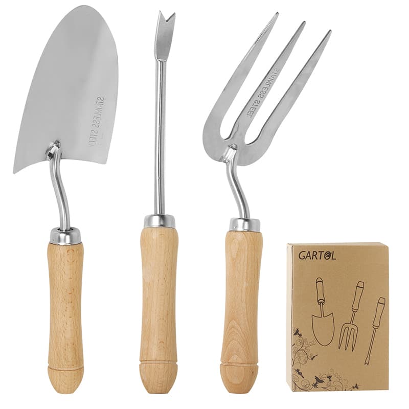 K721 Garden Hand Tool Set Rake Digging Tools Fork Hard Case Custom Logo | Sunwell Tools