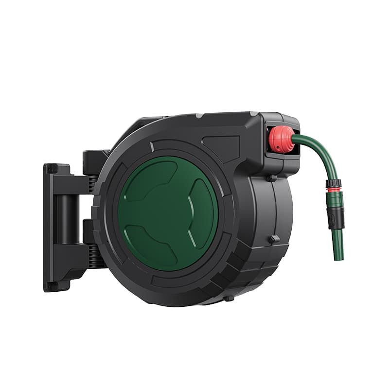 30m Retractable Garden Hose Reel | 1/2" BSP Wall Mounted Extra Long Auto Rewind Hose Holder